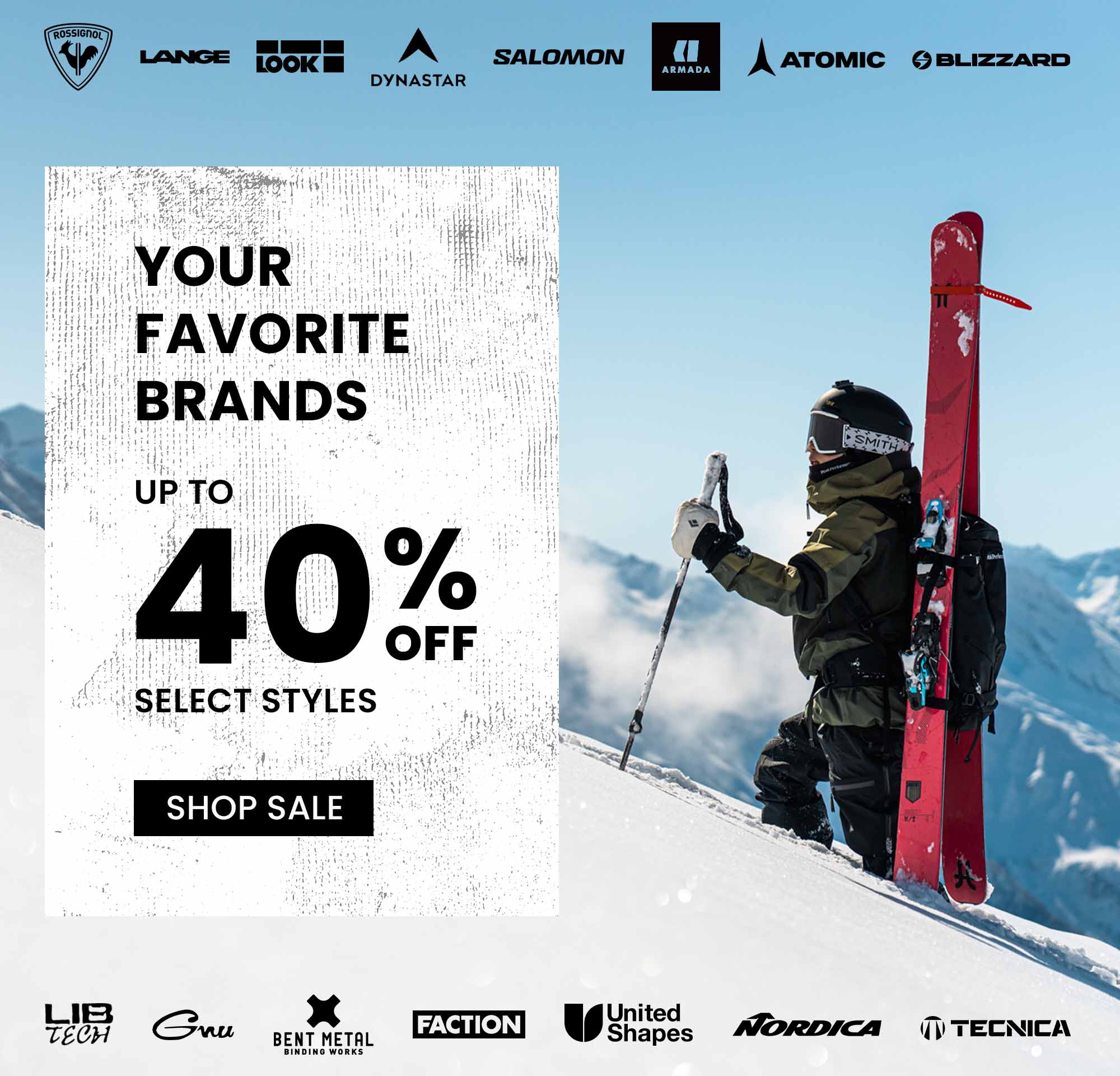 Shop Your Favorite Brands and Save Up To 40%