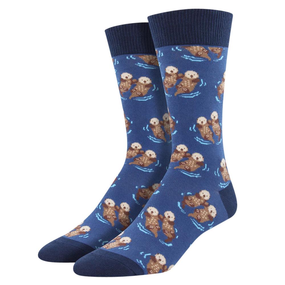 Socksmith Men's Significant Otter Socks BLUE
