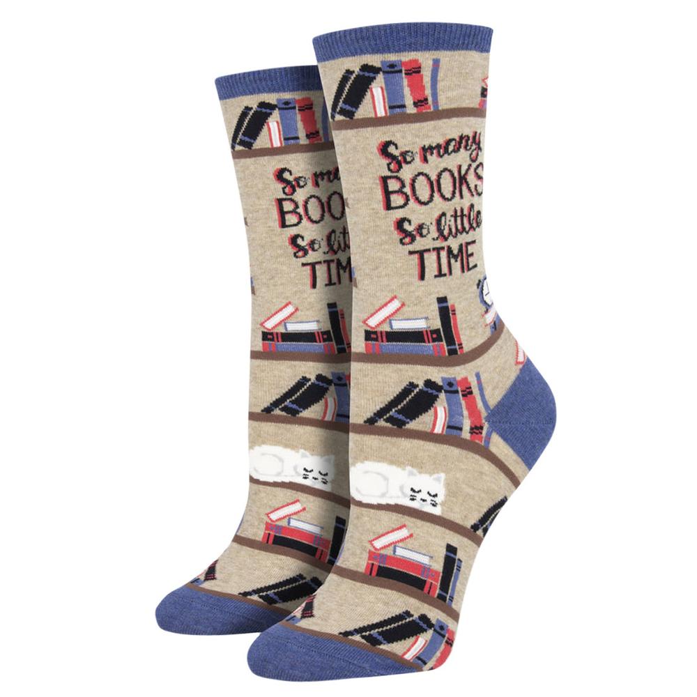 Socksmith Women's Time For A Good Book Socks HEMPHEATHER