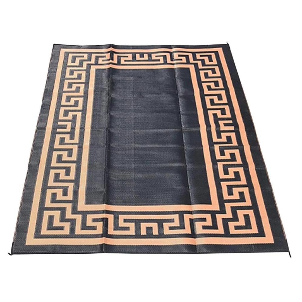WFS 9' X 12' Greek Key Pattern Woven Mat ASSORTED