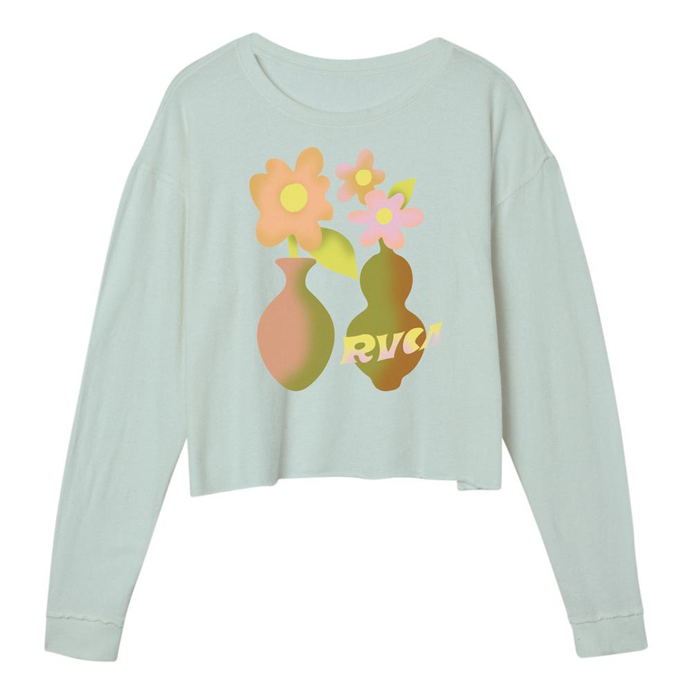 RVCA Women's Vase Long Sleeve Tee SKYBLUE