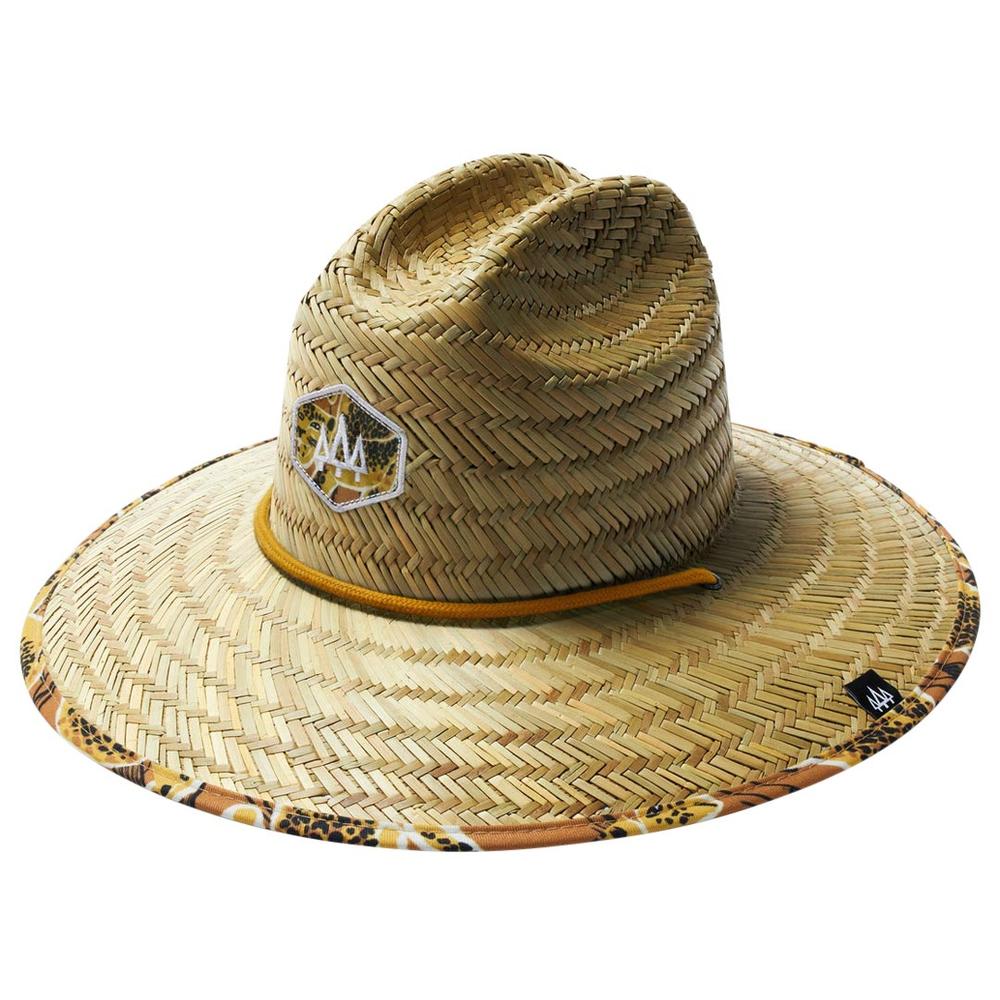 Hemlock Big Kids Pounce Straw Hat CHEETAHPRINT