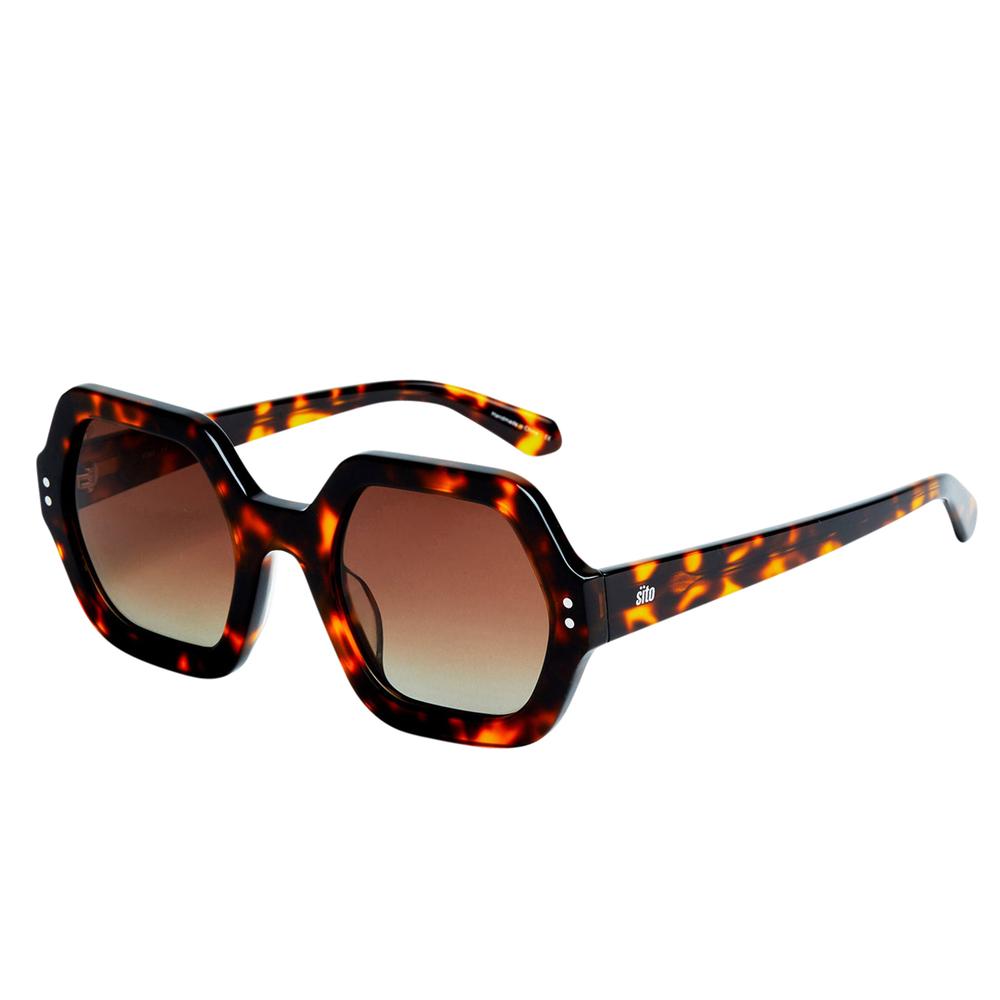 SITO Women's Foxy Sunglasses HONEYTORT/ROSEWOODG