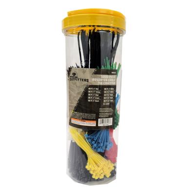 Mossy Oak Outfitters 1,000 Piece Assorted Cable Ties