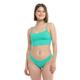 Eidon Women's Solid Luna Mid Rise Bikini Bottom Swimsuit EXUMA