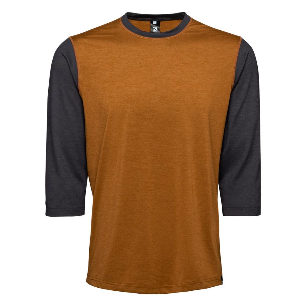Flylow Gear Men's Nash 3/4 Shirt COPPER/BLACK