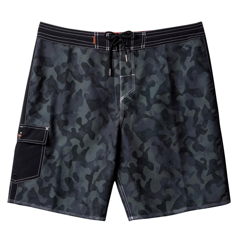 Quiksilver Men's Throwback Camo Boardshorts BLACK