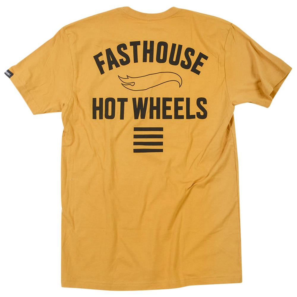 Fasthouse Men's Major Hot Wheels T-Shirt VINTAGEGOLD