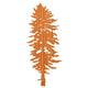 Rustek Doug Fir Wood Sticker CHERRY