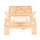 Rustek Collective Jeep Wood Sticker MAPLE