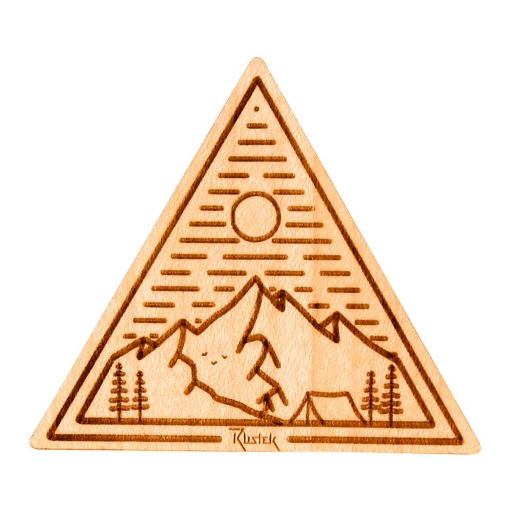 Rustek Base Camp Triangle Wood Sticker MAPLE