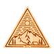 Rustek Base Camp Triangle Wood Sticker MAPLE