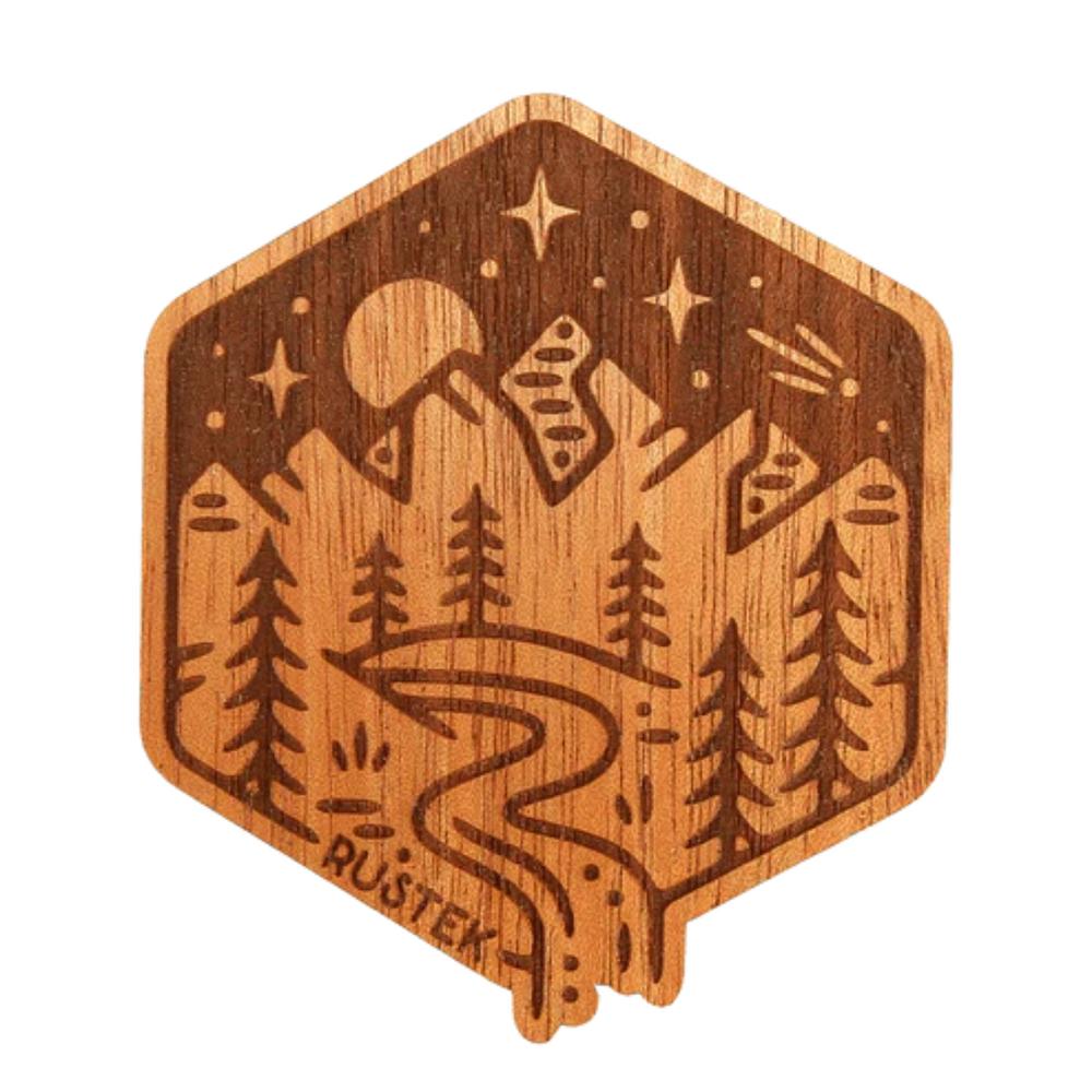 Rustek Foothill Falls Wood Sticker MAHOGANY