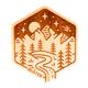 Rustek Foothill Falls Wood Sticker MAPLE