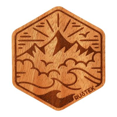 Rustek Sea to Sky Wood Sticker