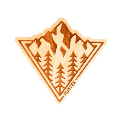 Rustek Peaking Wood Sticker