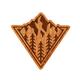 Rustek Peaking Wood Sticker MAHOGANY