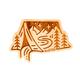 Rustek Camping InTent Wood Sticker MAPLE