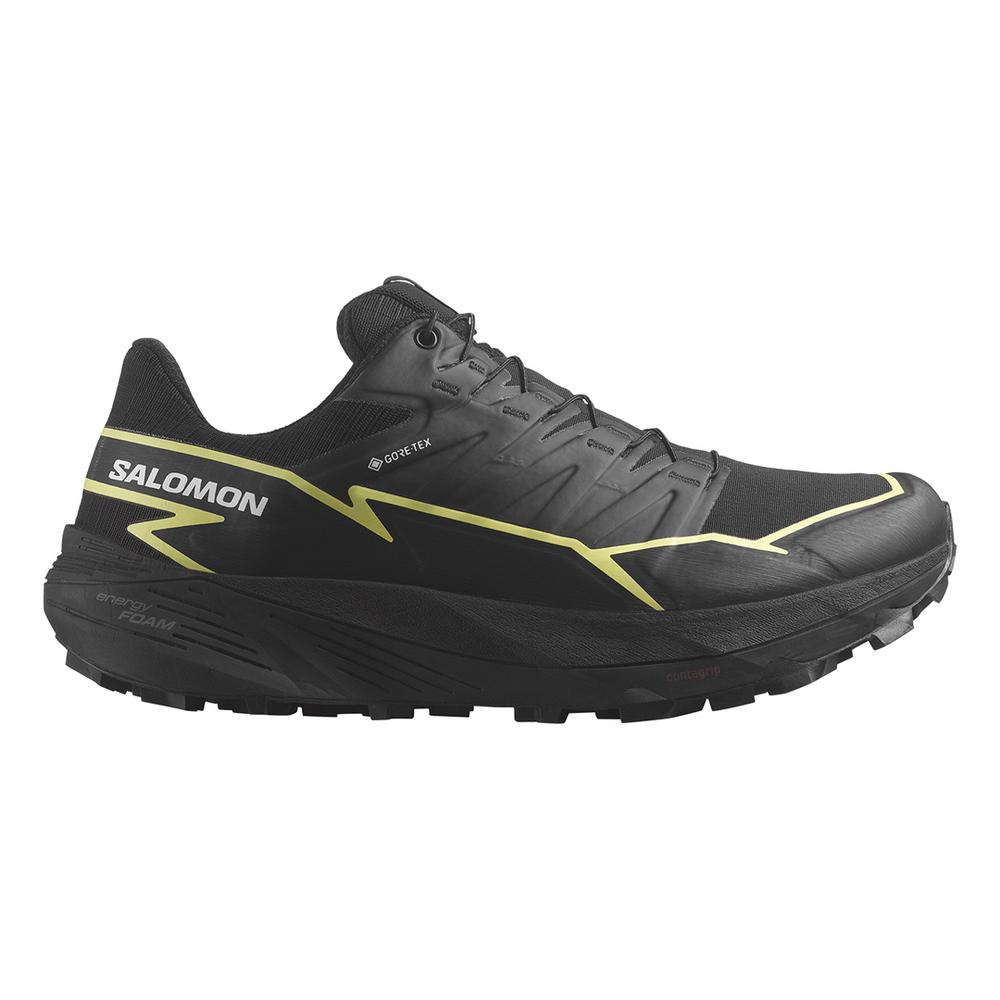 Salomon Women's Thundercross GORE-TEX Trail Running Shoes BLACK/BLACK/CHL
