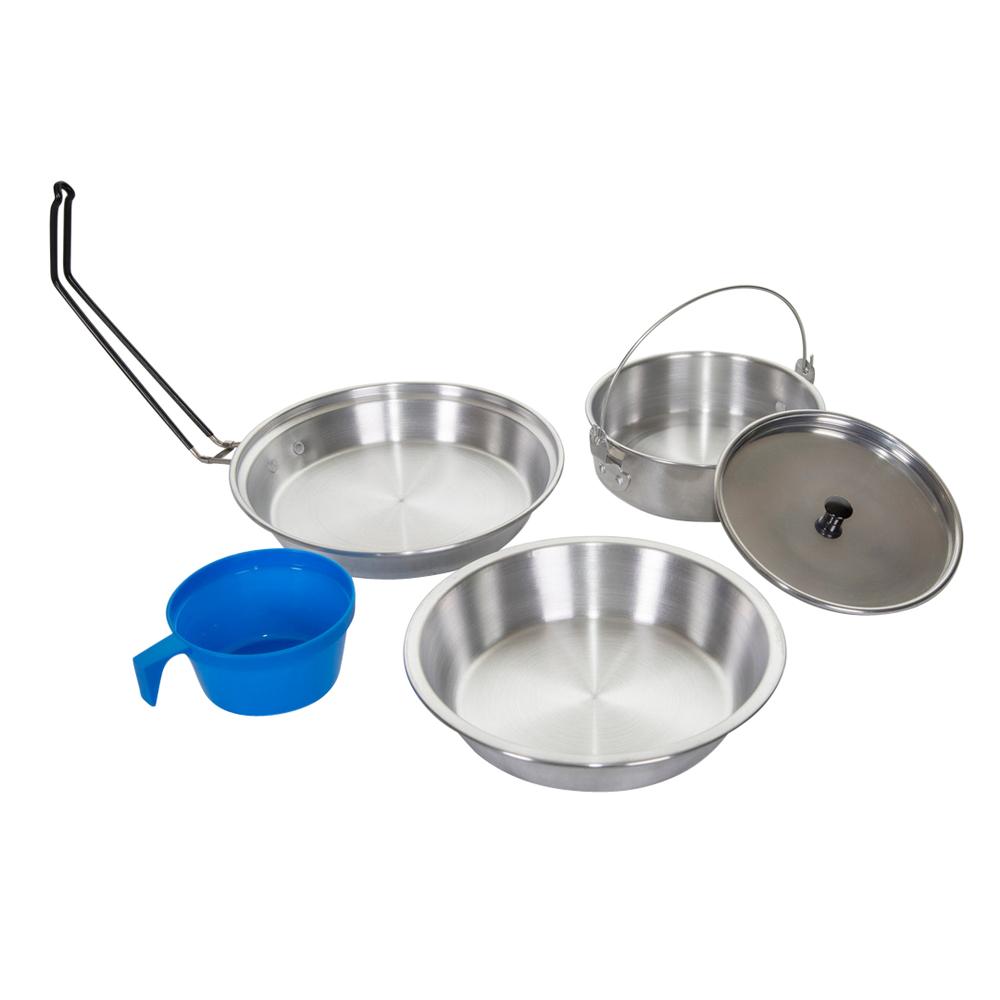  Stansport Heavy Duty Polished Aluminum Mess Kit