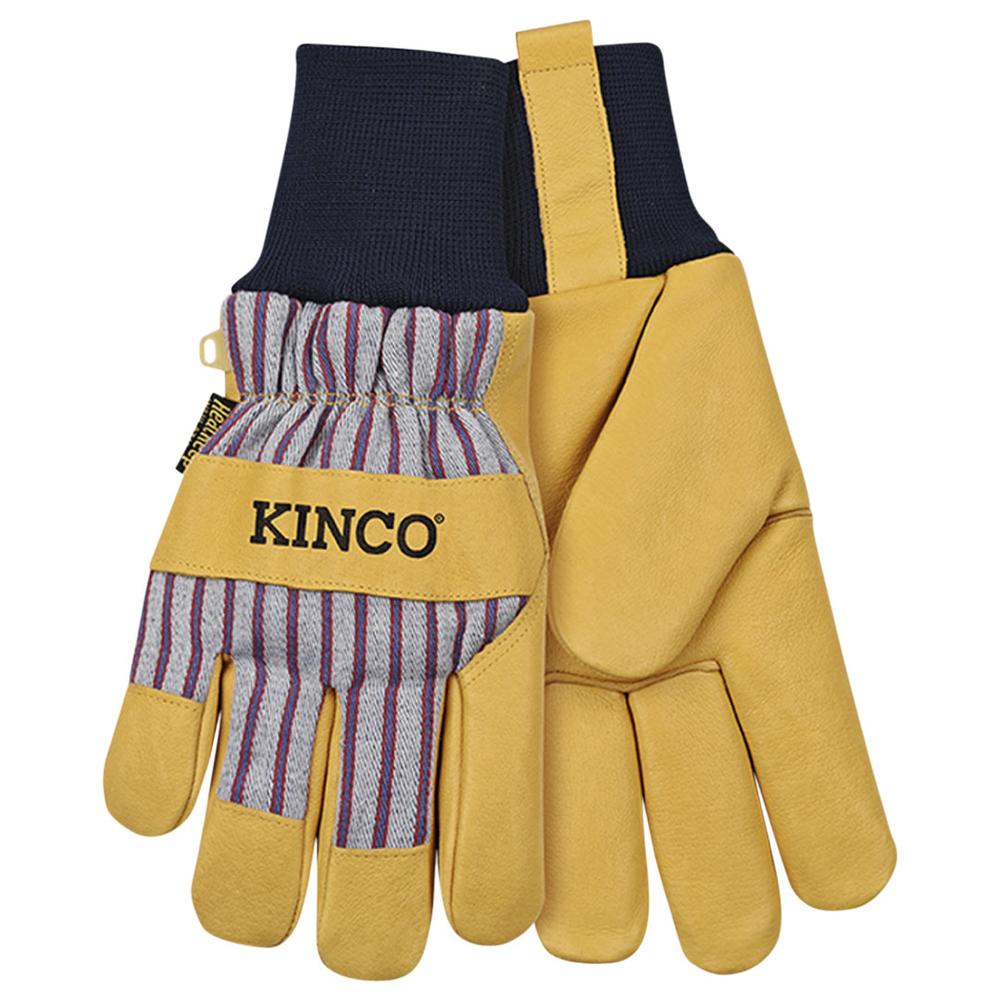  Kinco Unisex Lined Premium Grain Pigskin Palm With Knit Wrist