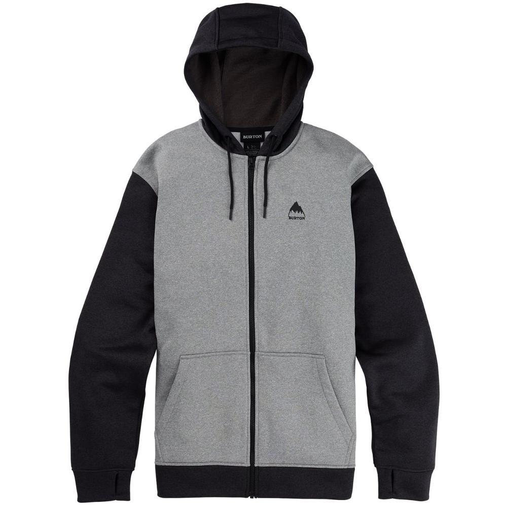 Burton Men's Oak Full-Zip Hoodie TRUEBLACKHEATHER