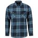 Flylow Men's Handlebar Tech Flannel Shirts OCEAN/BLACKPLAID