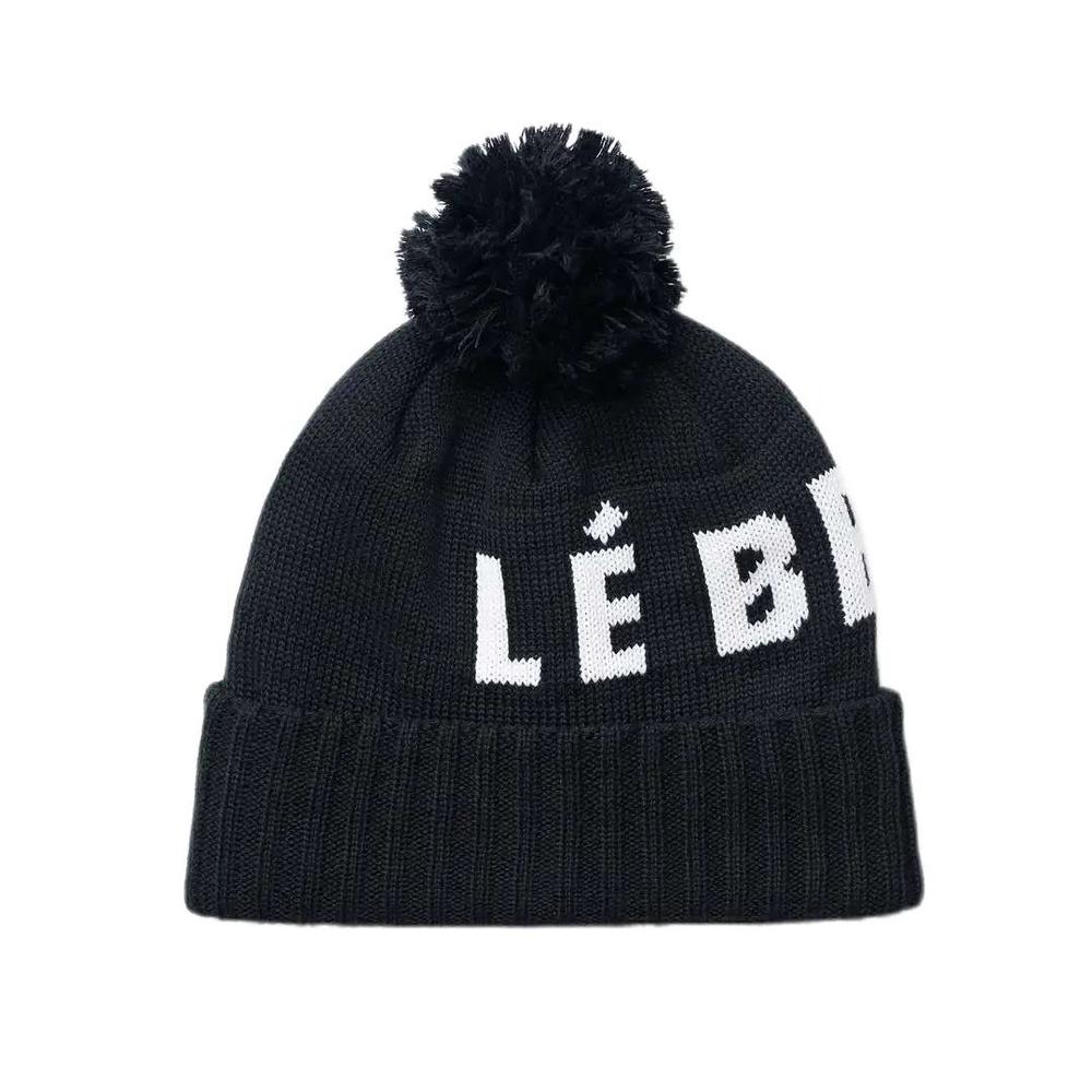Le Bent The Logo Pom Pom Beanie BLACK