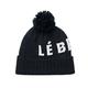 Le Bent The Logo Pom Pom Beanie BLACK