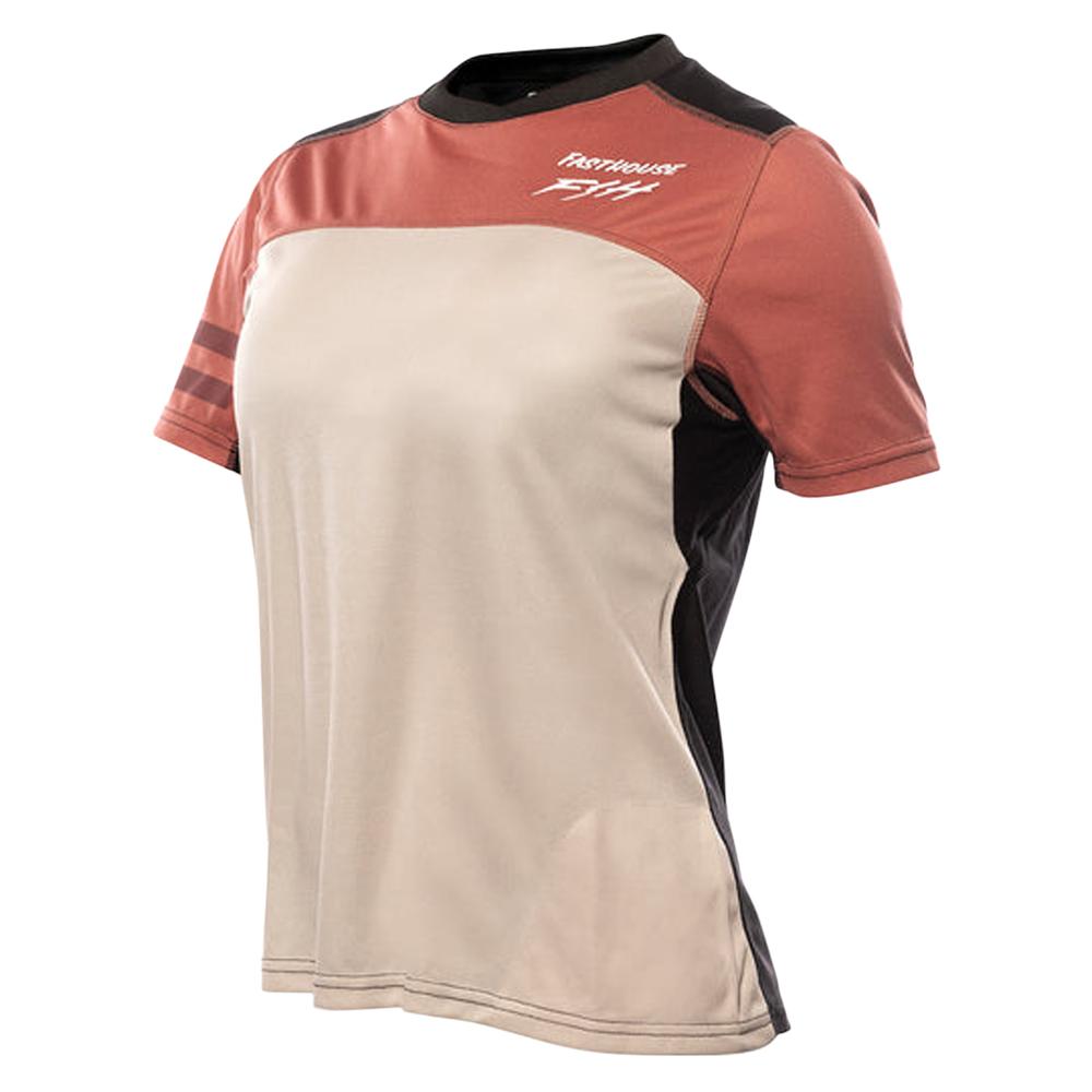 Fasthouse Women's Alloy Sidewinder Short Sleeved Jersey MAUVE/CREAM