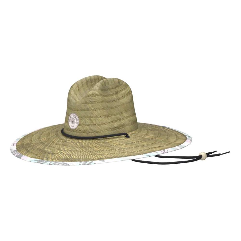 Huk Women's Tropicamo Straw Hat WHITE