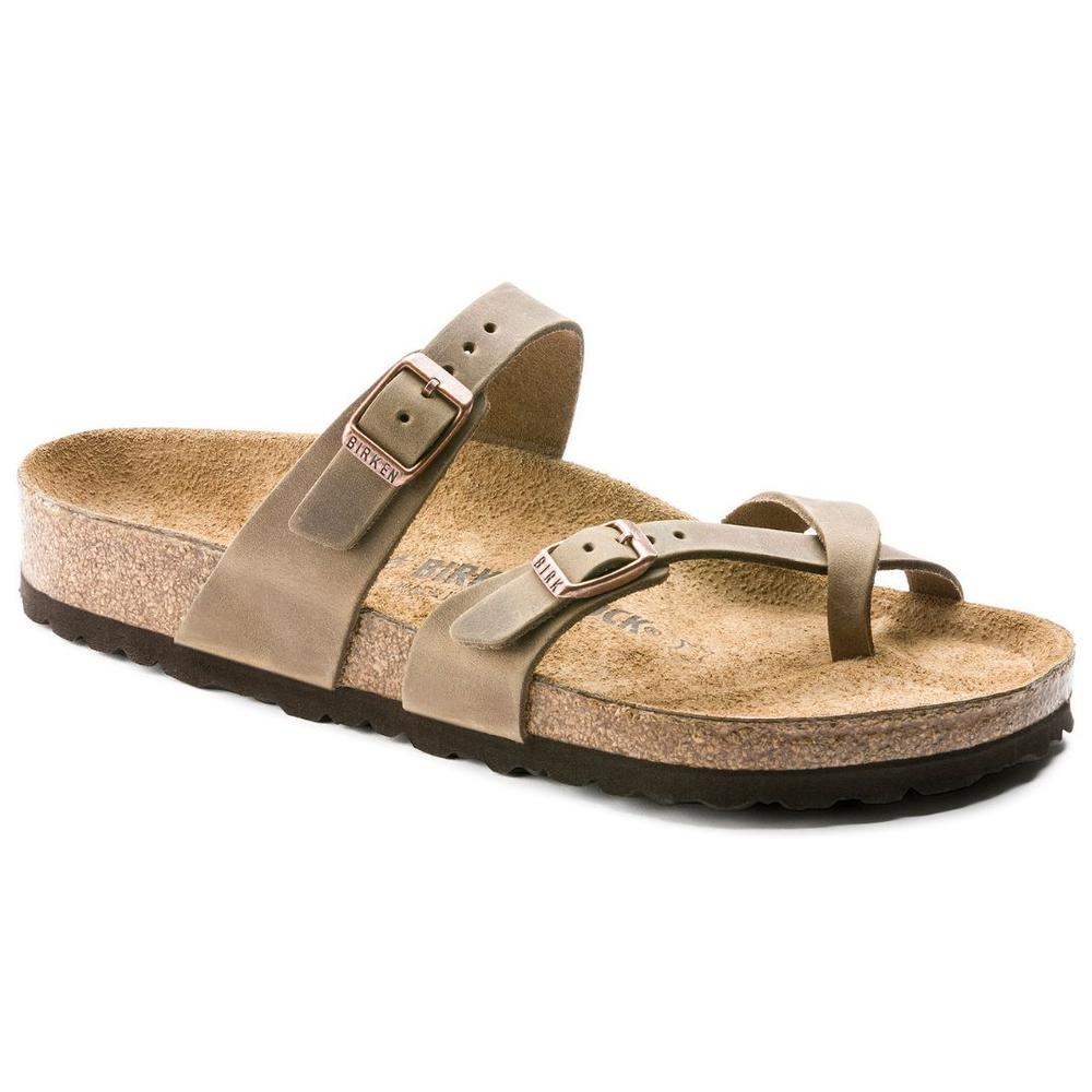 Birkenstock Women's Mayari Oiled Leather Sandal TOBACCOOILLTR
