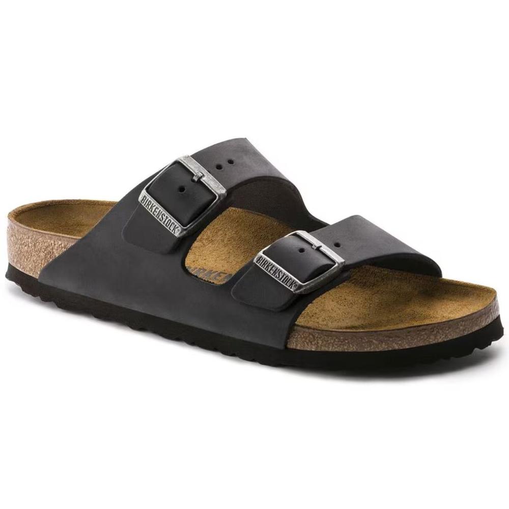 Birkenstock Arizona Oiled Leather Sandal BLACKOILLTR