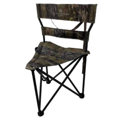 Black Sierra Heavy Duty Tri Hunt Stool w/ Back