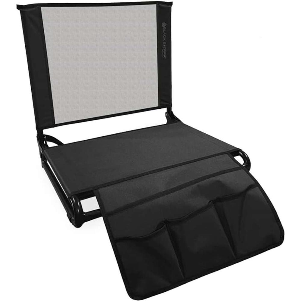 Black Sierra Suspension XL Stadium Seat BLACK