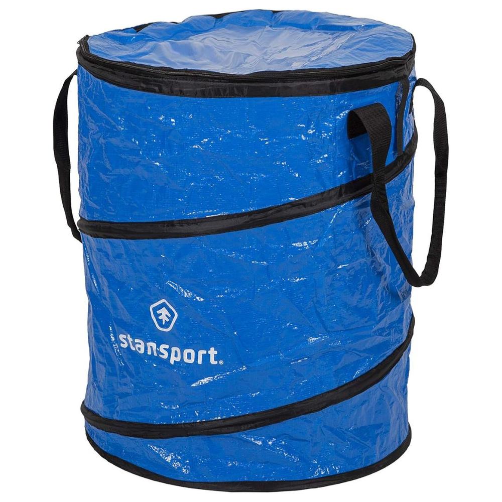 Stansport Collapsible Carry-All or Trash Can BLUE
