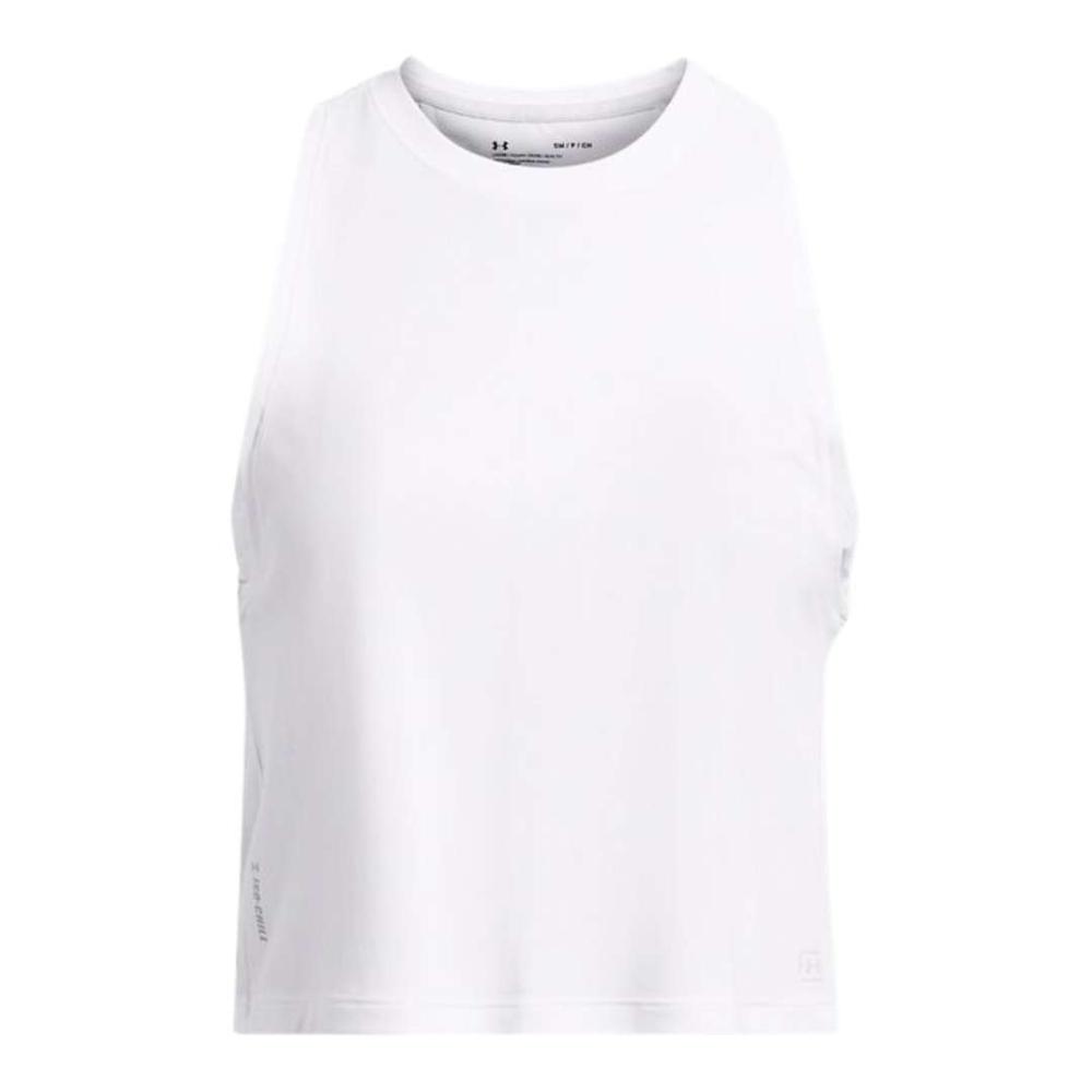 Under Armour 24 Women's US Fish Pro Chill Tank WHITEWHITEHALOGRAY