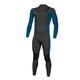 O'Neill Wetsuits 24 Youth Ninja 3/2mm Chest Zip Full BLK/ULTRABLU/DGLO