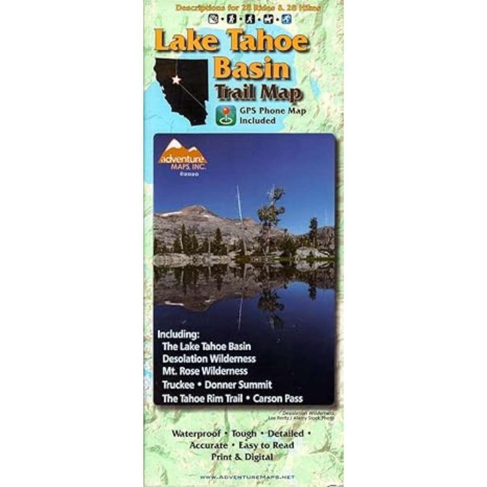  Adventure Maps Mammoth Lakes, Ca Trail Map
