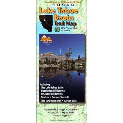 Adventure Maps Mammoth Lakes, CA Trail Map