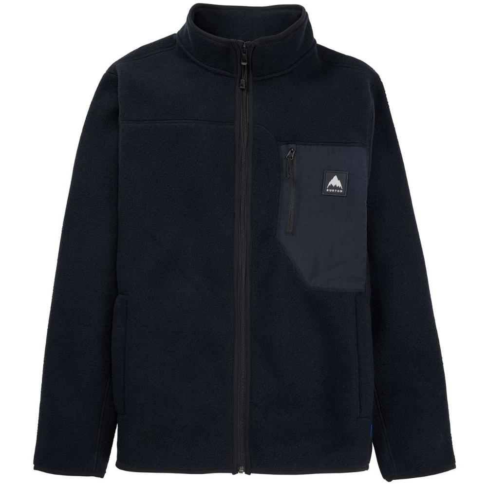 Burton Men's Cinder Full-Zip Fleece TRUEBLACK