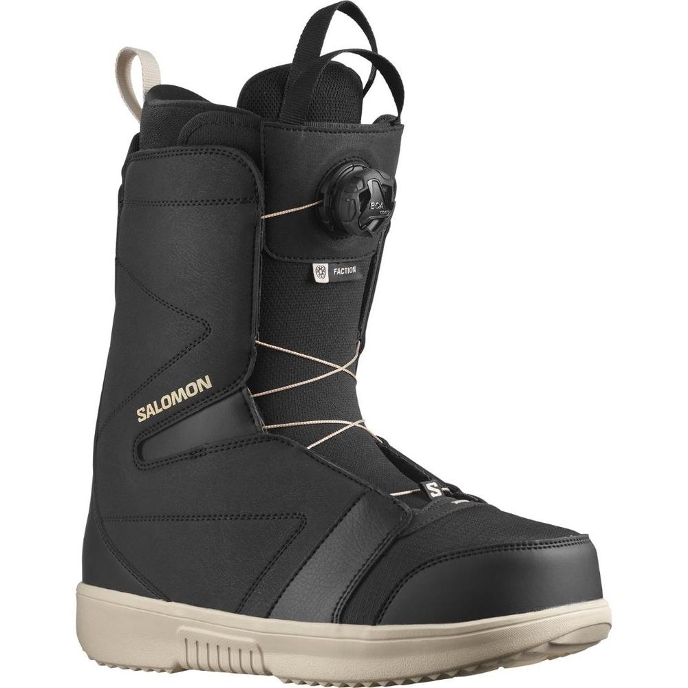 Salomon Men's Faction BOA Snowboard Boots 2026 BLACK/BLACK/RAIN