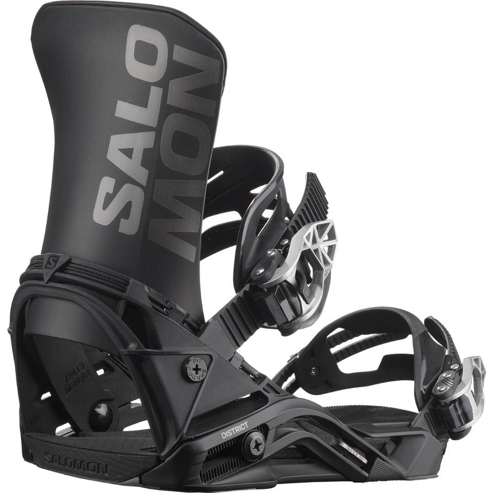Salomon District Snowboard Bindings 2026 BLACK