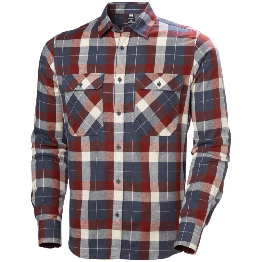 Helly Hansen Men's Lokka Flannel Shirt ALPINEFROSTBOXSTRIPEPL