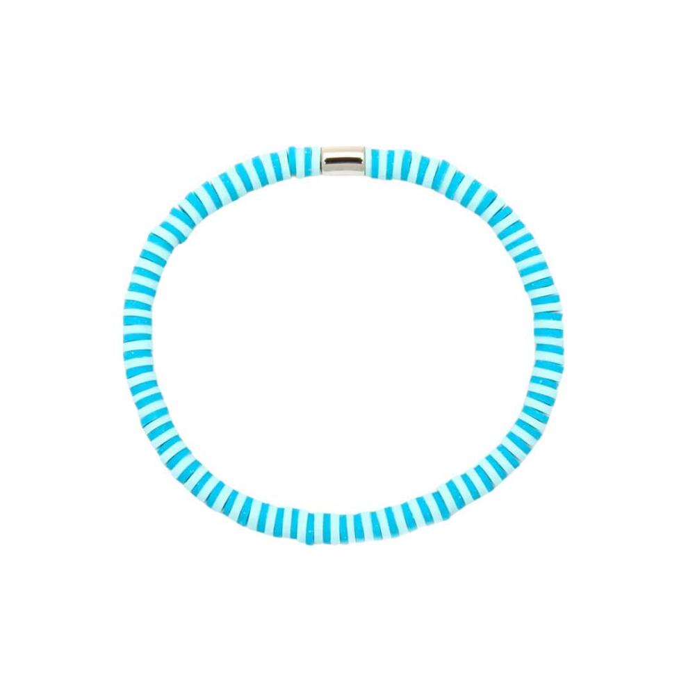 Pura Vida Seascape Vinyl Disc Stretch Bracelet CANALBLUES