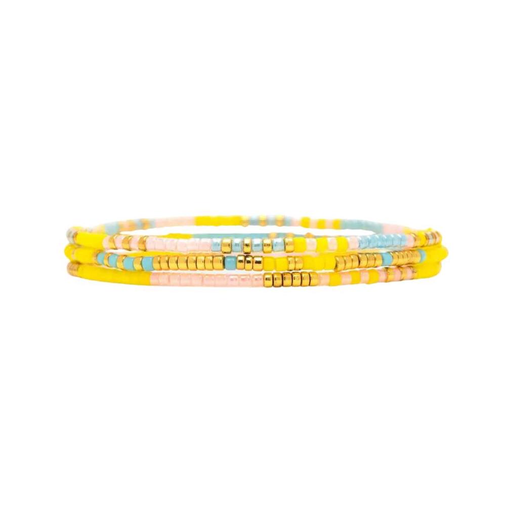 Pura Vida Mixed Stretch Bracelet Set of 3 SUNSETBEACH