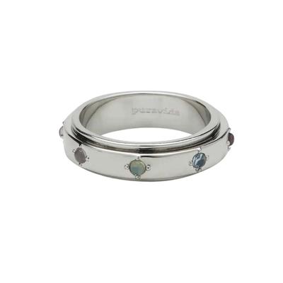 Pura Vida Mental Health Awareness Fidget Ring