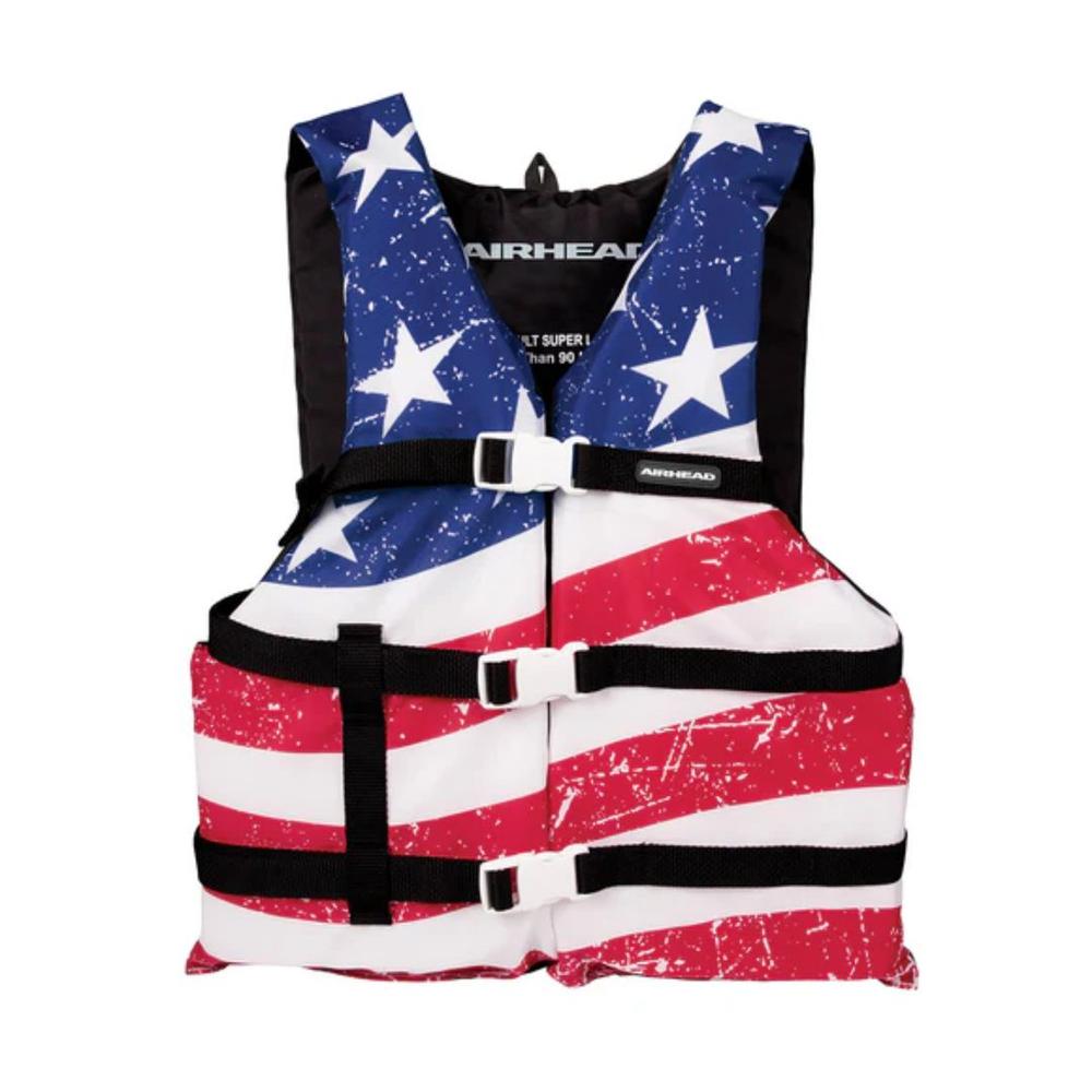 Airhead Adult Universal General Boating CGA Life Vest STARSSTRIPES