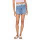 Roxy Sereia Distressed Denim Miniskirt PATCHANDRELEASEDENIMWASH