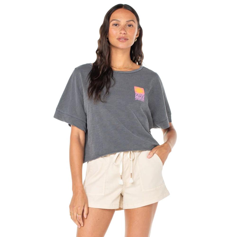 Roxy Sun Stamps Tee PHANTOM